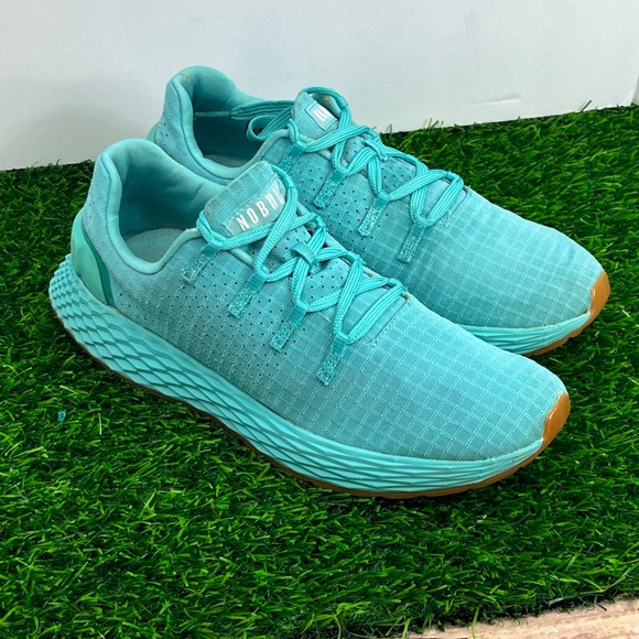 NOBULL Shoes - NOBULL Ripstop Runner Turquoise Blue Gum Sole W 7.5/ M 6 Training Shoes